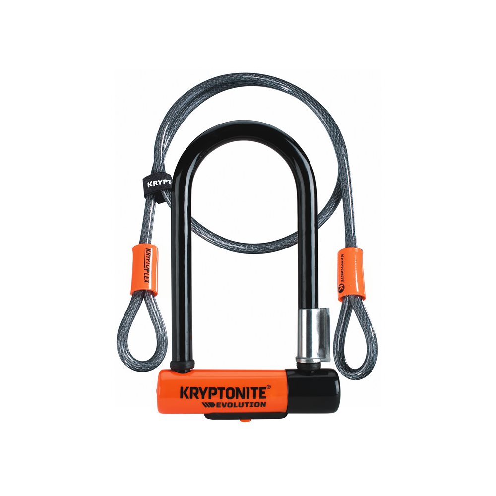 Kryptonite Evolution Mini-7 U Lock With Flex Cable