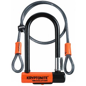 Kryptonite Evolution Mini-7 U Lock With Flex Cable